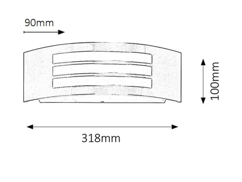 Záhradné svietidlo Rabalux 8410 1x60W E27 230V IP44